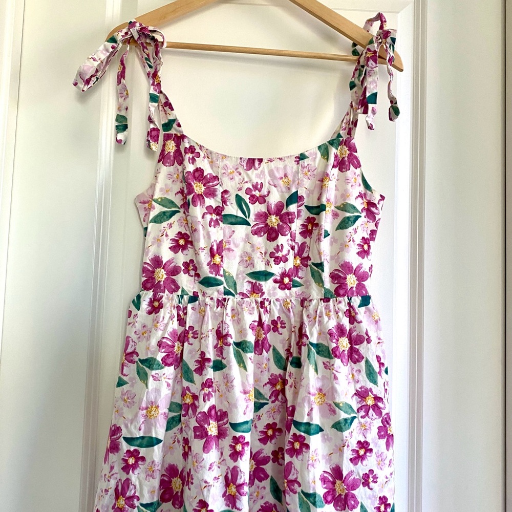 Lush Pink Floral Maxi Dress - Picture 2 of 6